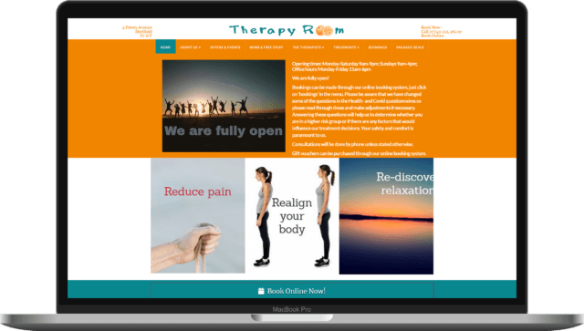 Therapy Rooms Sheffied a website designed by LucidFox